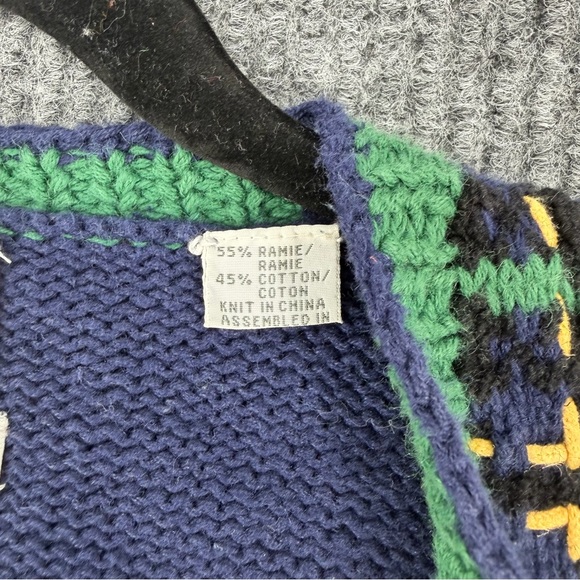 Vintage Pumpkin Sweater Vest Halloween Fall Cottagecore Womens Small Gingham 90s - Picture 9 of 9